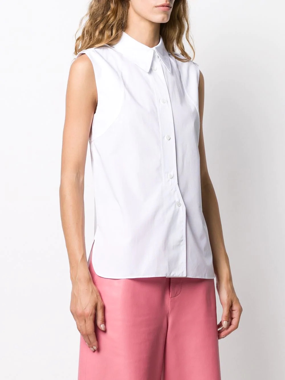 sleeveless classic shirt - 3