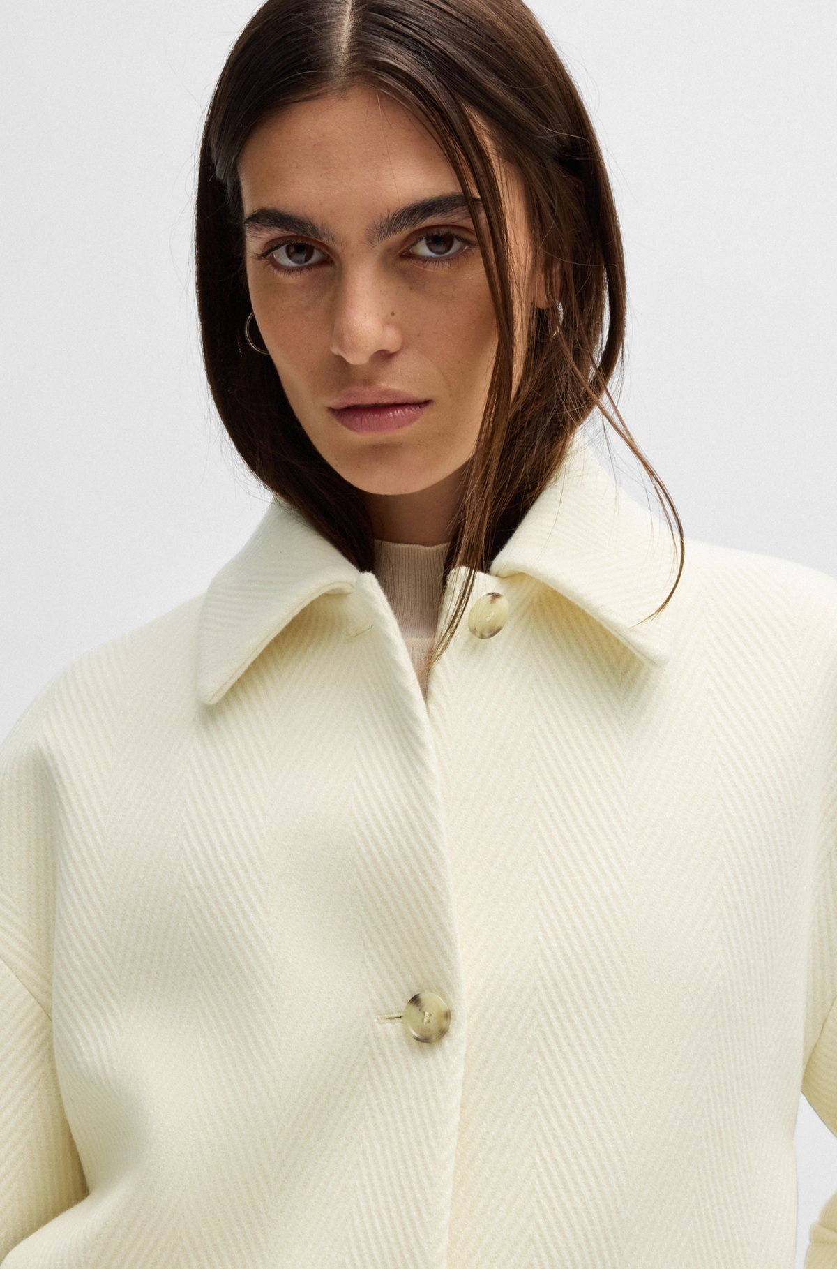 HERRINGBONE JACKET IN A VIRGIN-WOOL BLEND - 5
