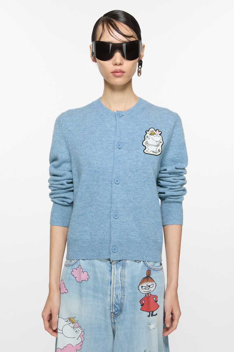 Acne Studios Cadigan Acne Studios x Moomin - Steel blue outlook