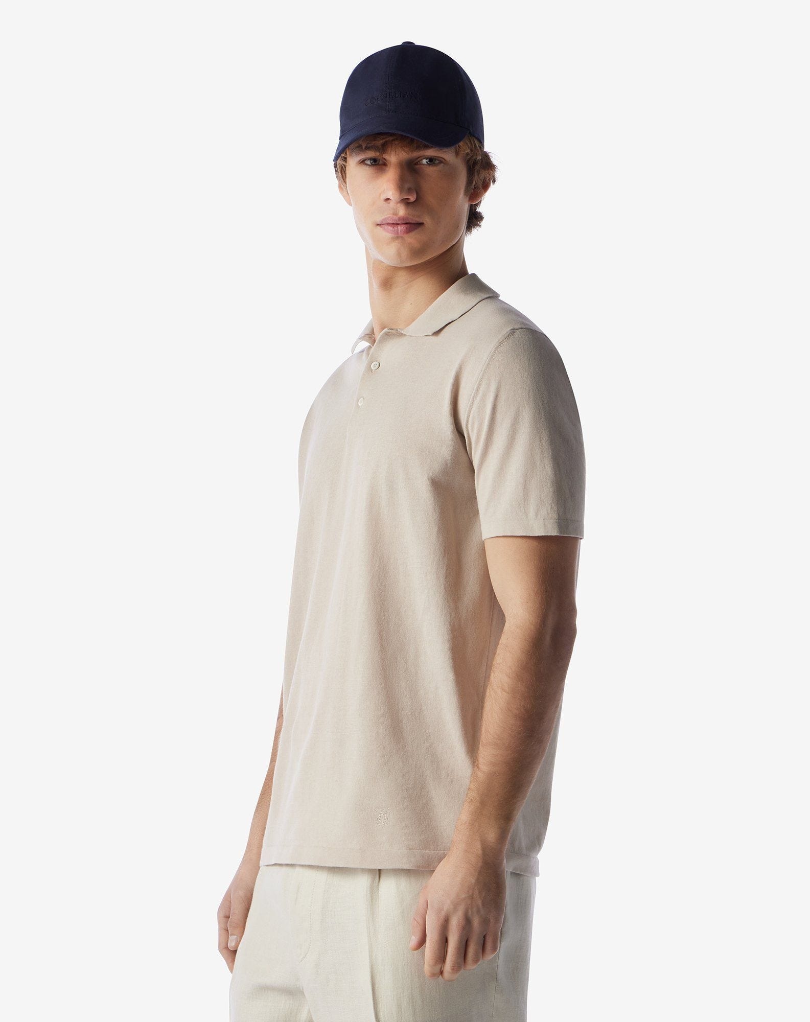 White button-up Pima ice cotton polo shirt - 2