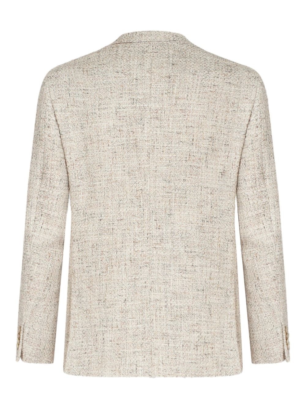 single-breasted bouclÃ© blazer - 7