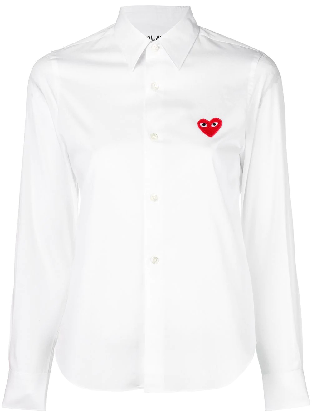 embroidered heart shirt - 1