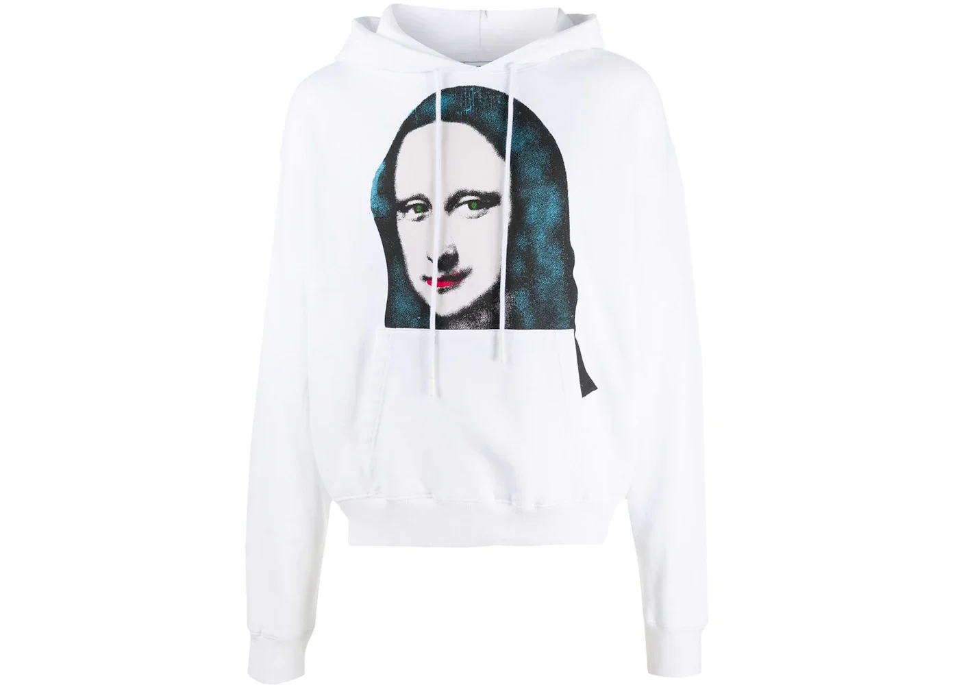 OFF-WHITE Oversize Fit Monalisa Hoodie White/Black - 1