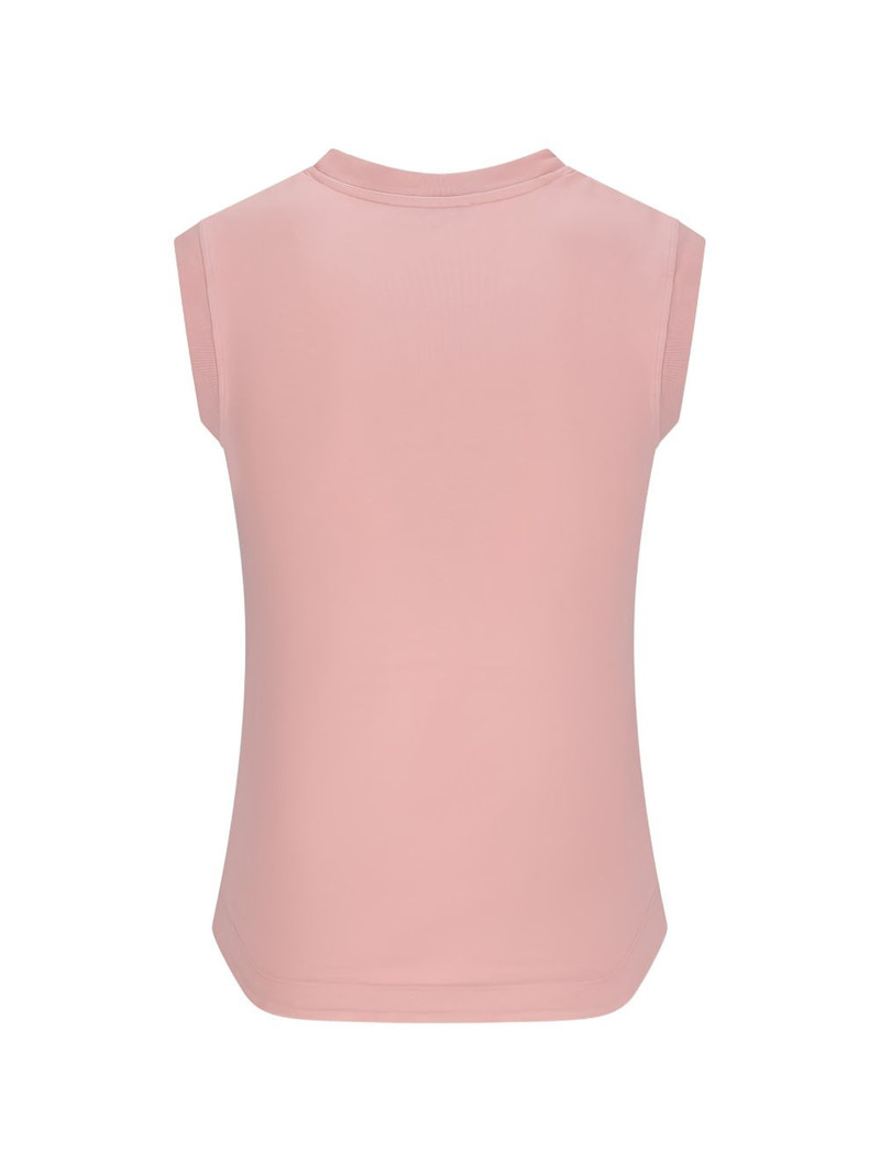 THE ATTICO embroidered-logo sleeveless top outlook