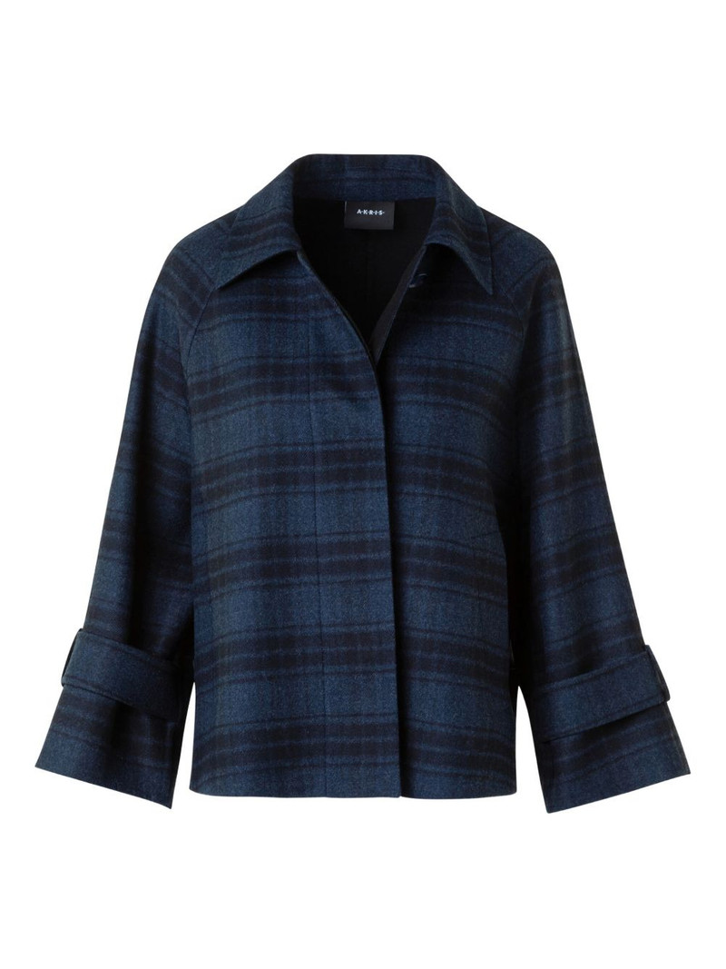 buttoned plaid jacket 1