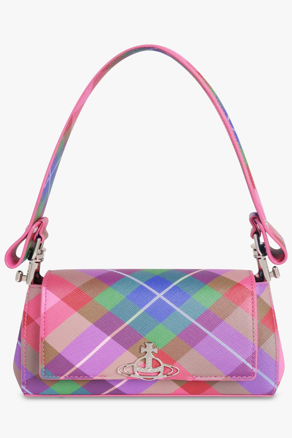 HAZEL PRINT SMALL HANDBAG | CANDY TARTAN - 1