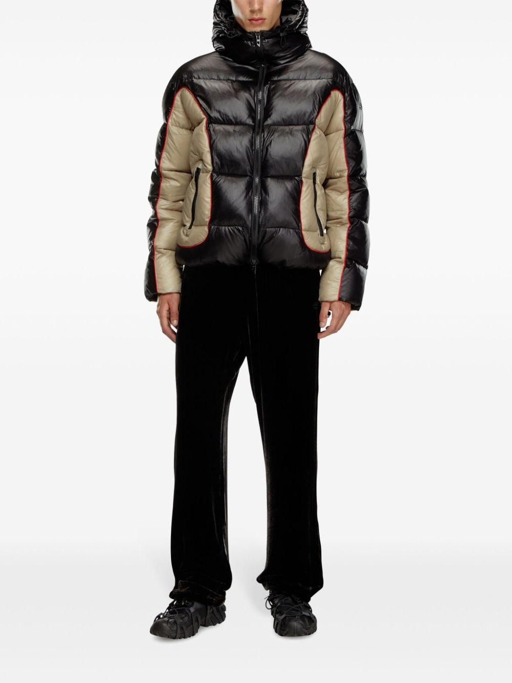 W-Ostend panelled padded jacket - 2