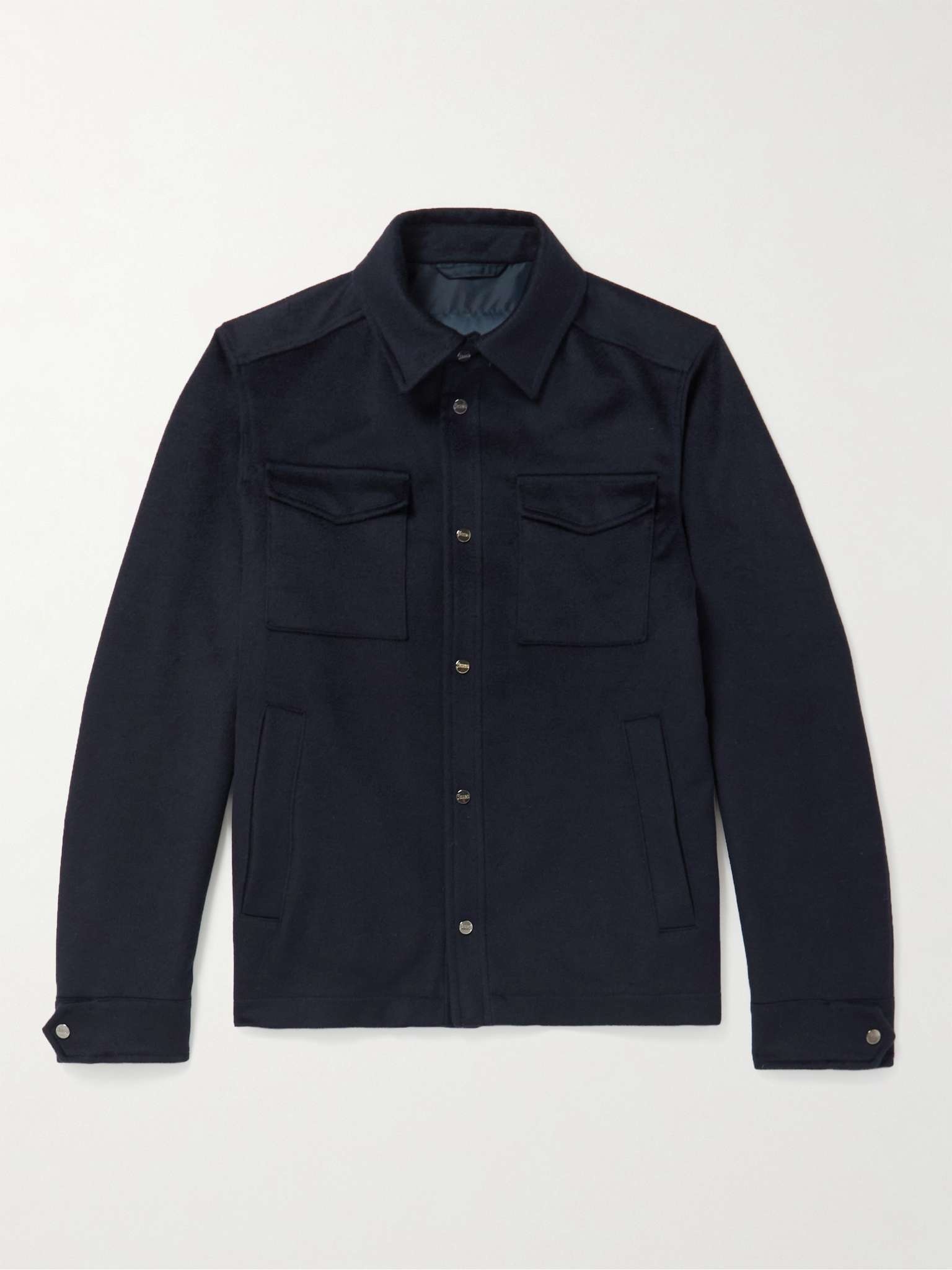 Wool and Cashmere-Blend Shirt Jacket - 1