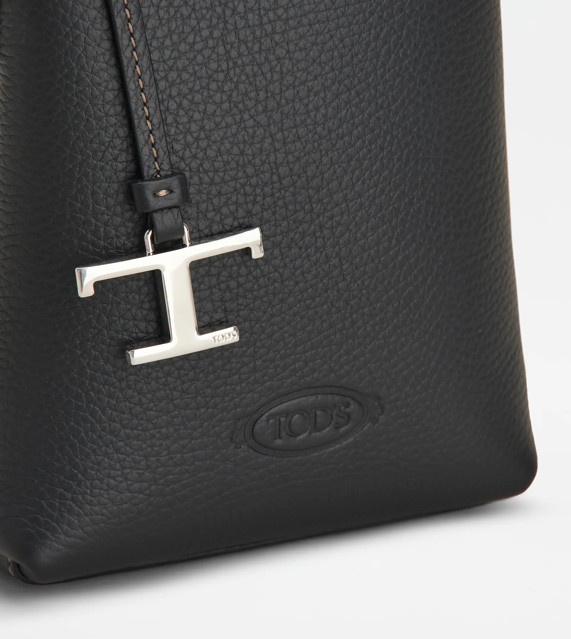 TOD'S MICRO BAG IN LEATHER - BLACK - 4