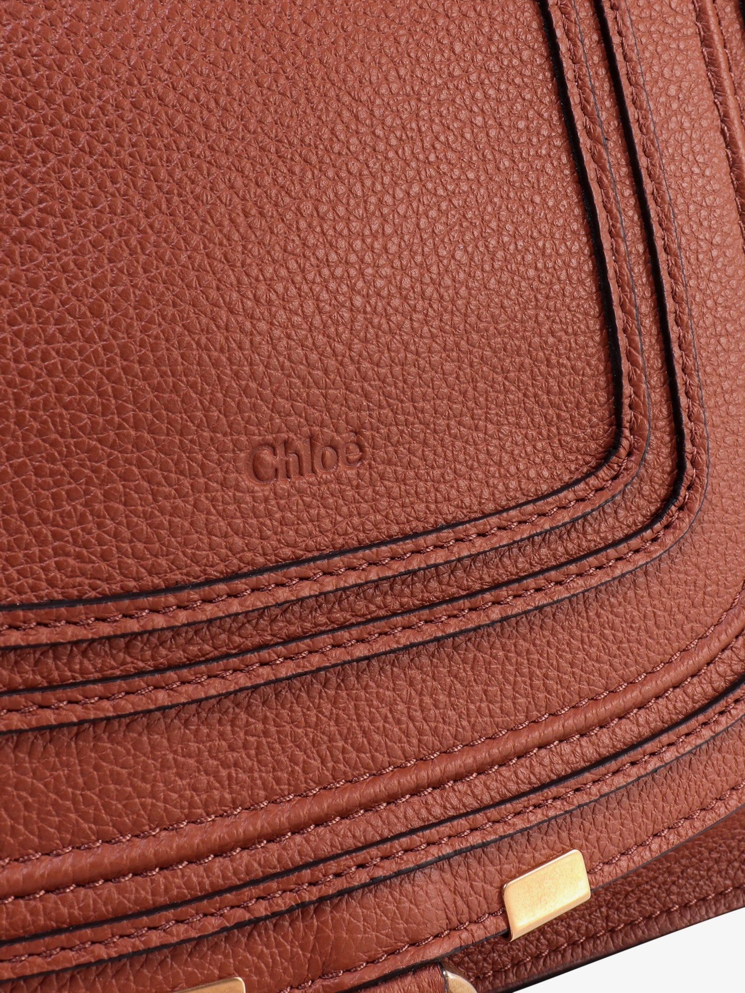 CHLOE' - Chloe' Marcie Small Leather Handbag With Removable Shoulder Strap - 5