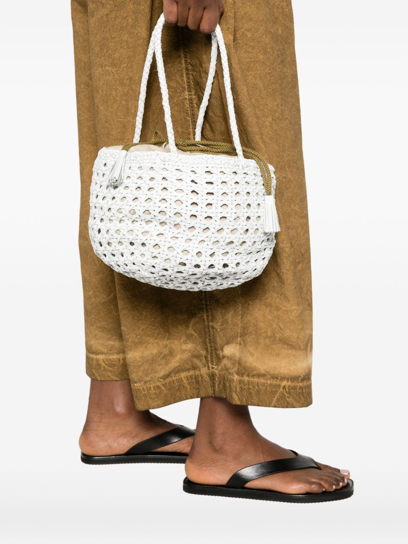 DRAGON DIFFUSION Joventus woven tassel tote bag outlook