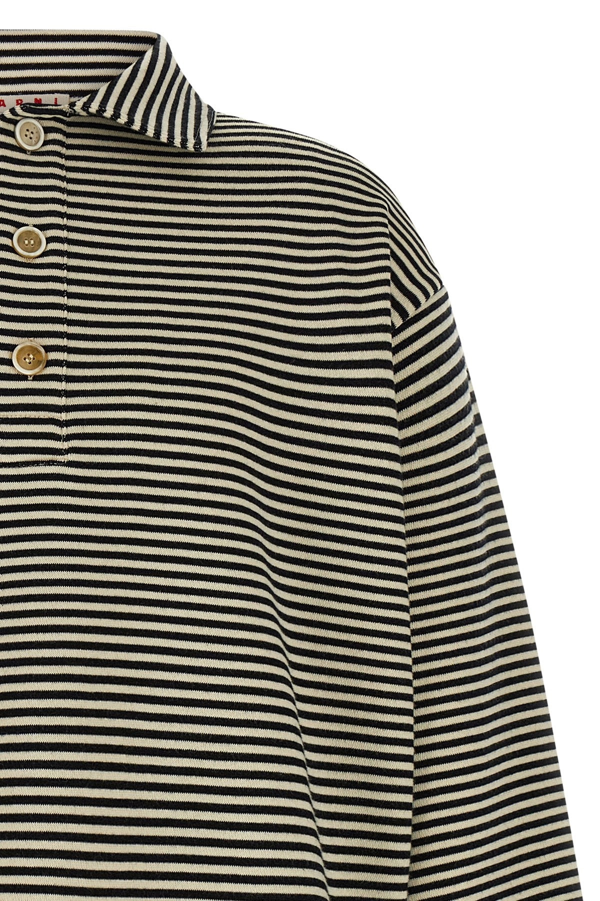 Striped polo sweatshirt - 3