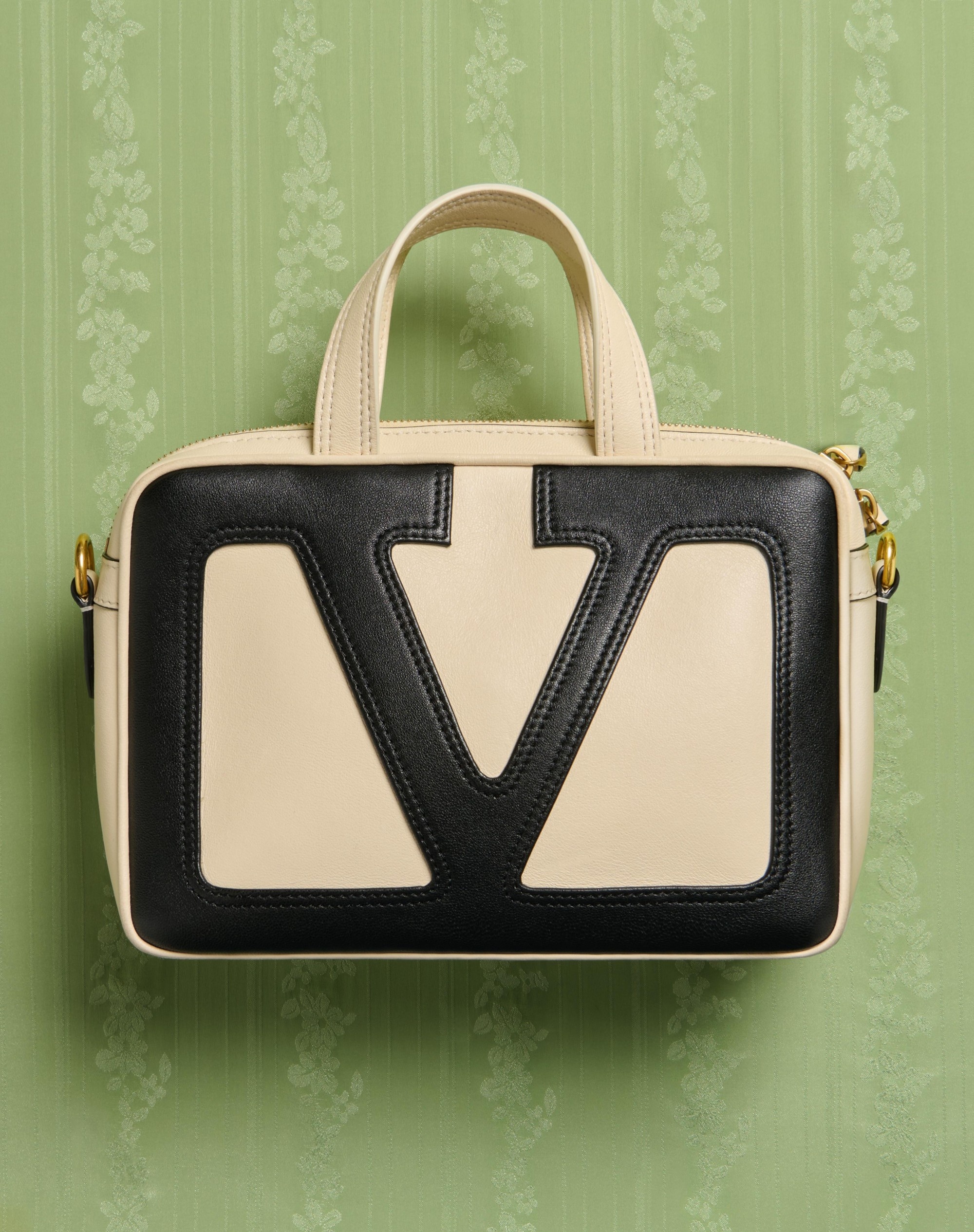 VALENTINO GARAVANI VIVA SUPERSTAR NAPPA LEATHER HANDBAG - 9
