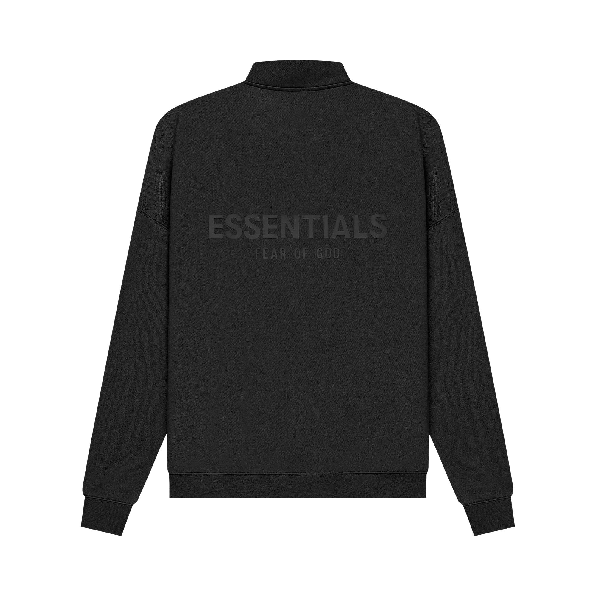 Fear of God Essentials Mockneck Half Zip 'Black' - 2