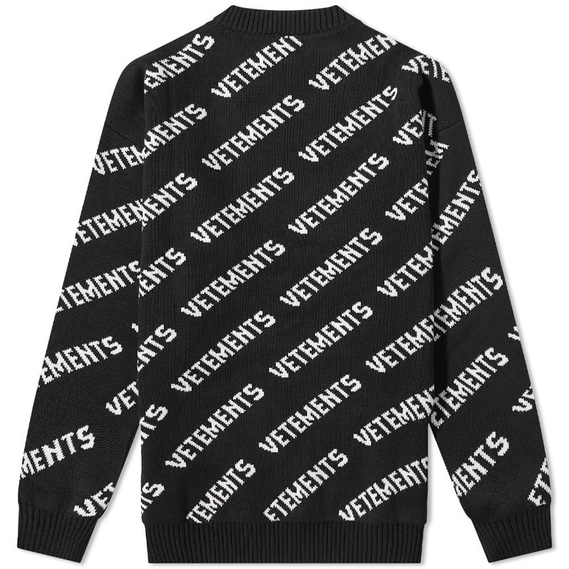 VETEMENTS VETEMENTS All Over Logo Crew Sweat outlook