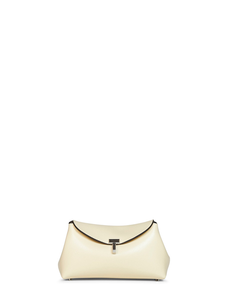 Champagne Mini T-lock clutch bag 1