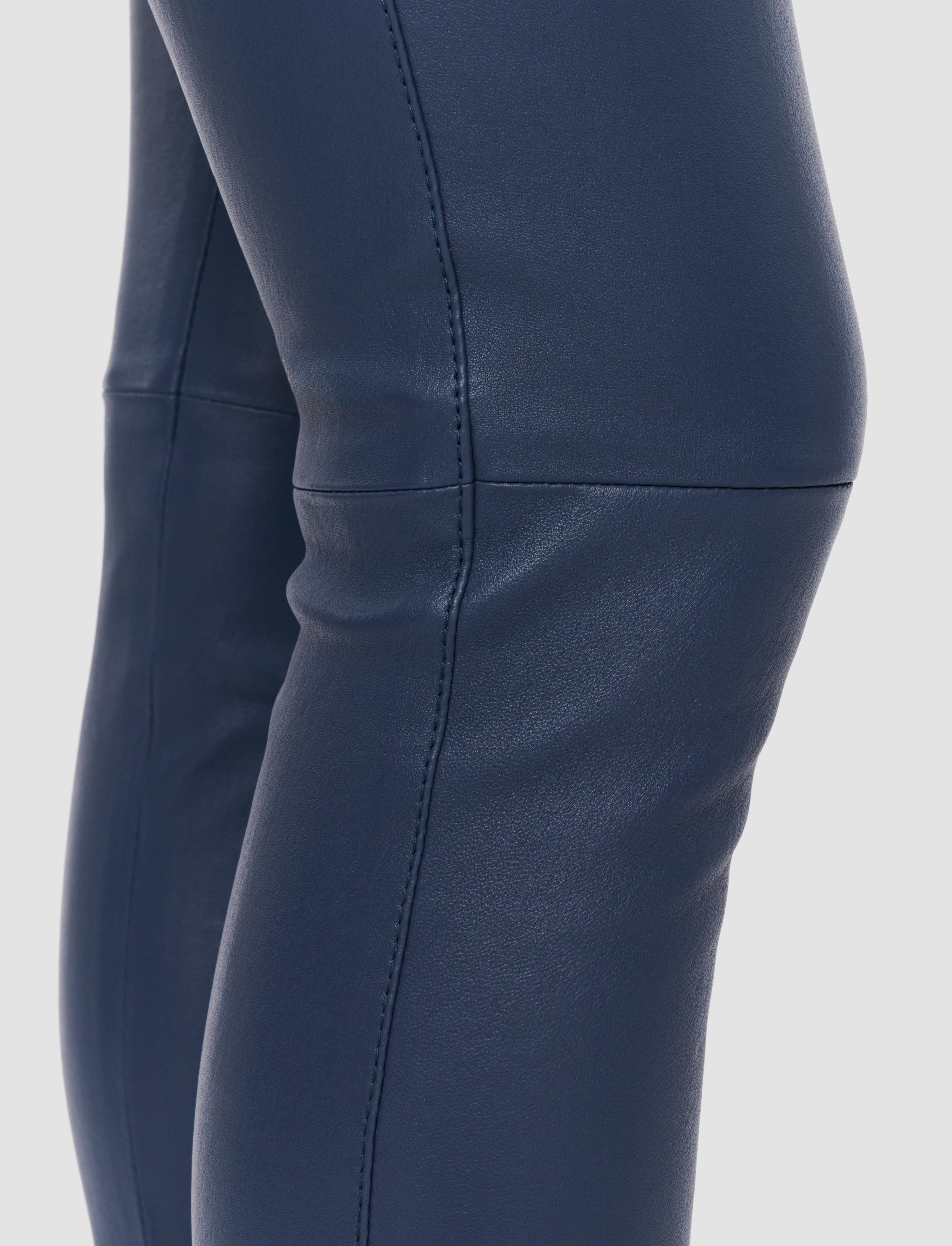 Leather Stretch Leggings - 5