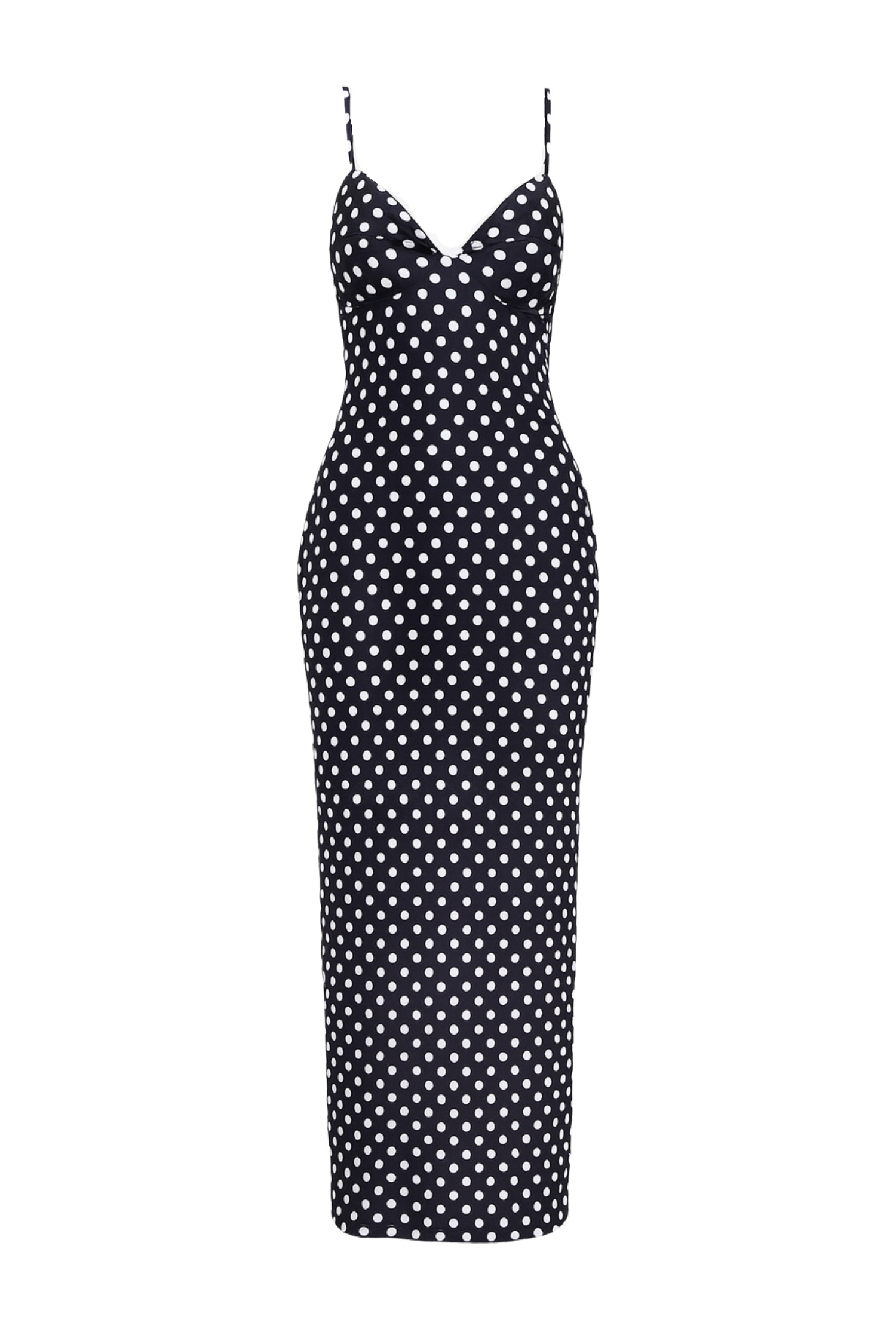 FLORENCE DRESS - BLACK AND WHITE POLKA DOT - 2