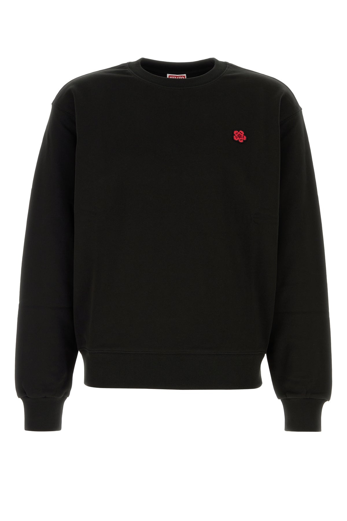 Black cotton sweatshirt - 1