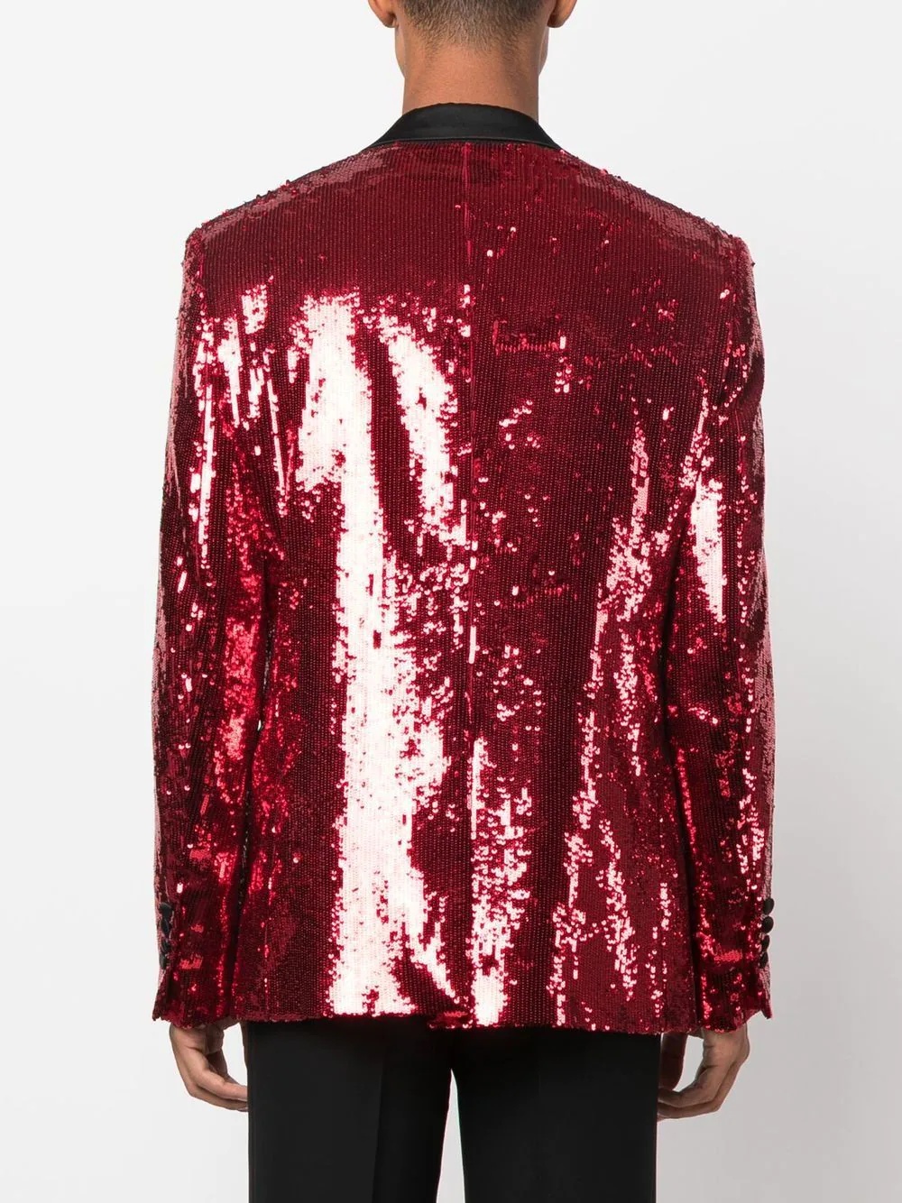 sequin single-breasted blazer - 4