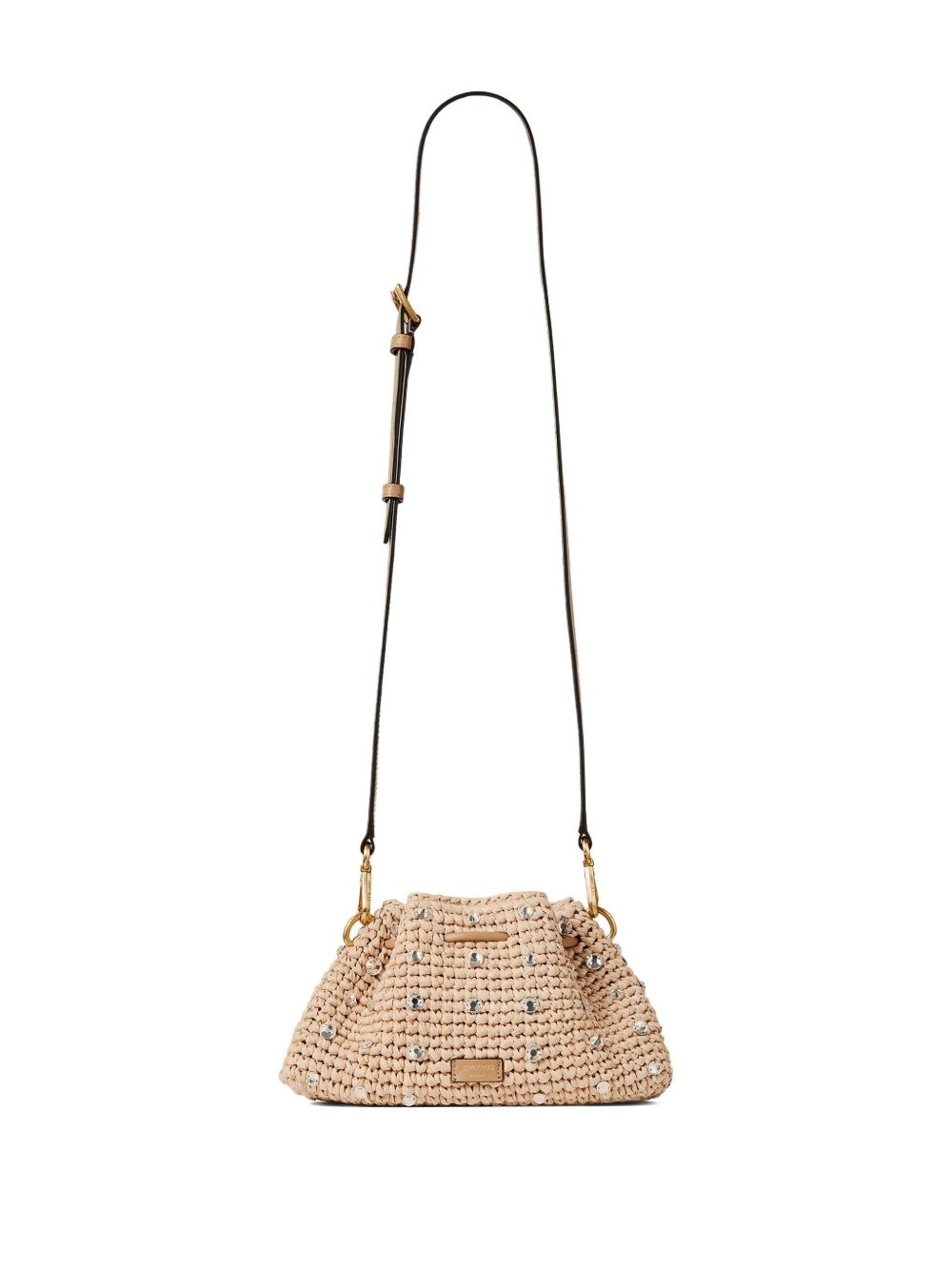 Cinch S raffia shoulder bag - 3