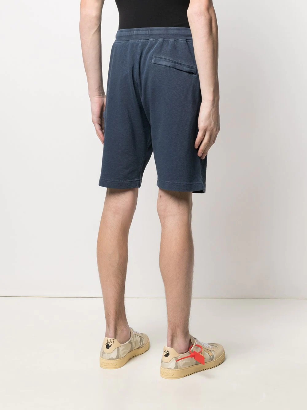 logo patch track shorts - 4