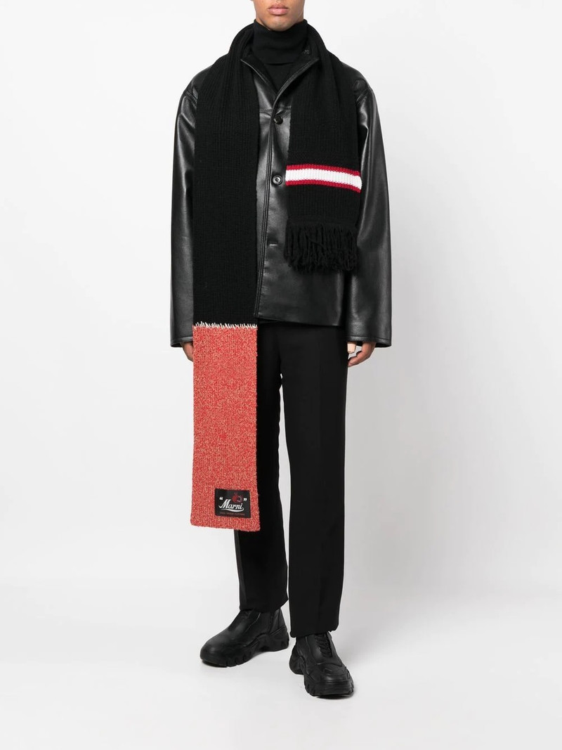 Marni fringe-trimmed scarf outlook