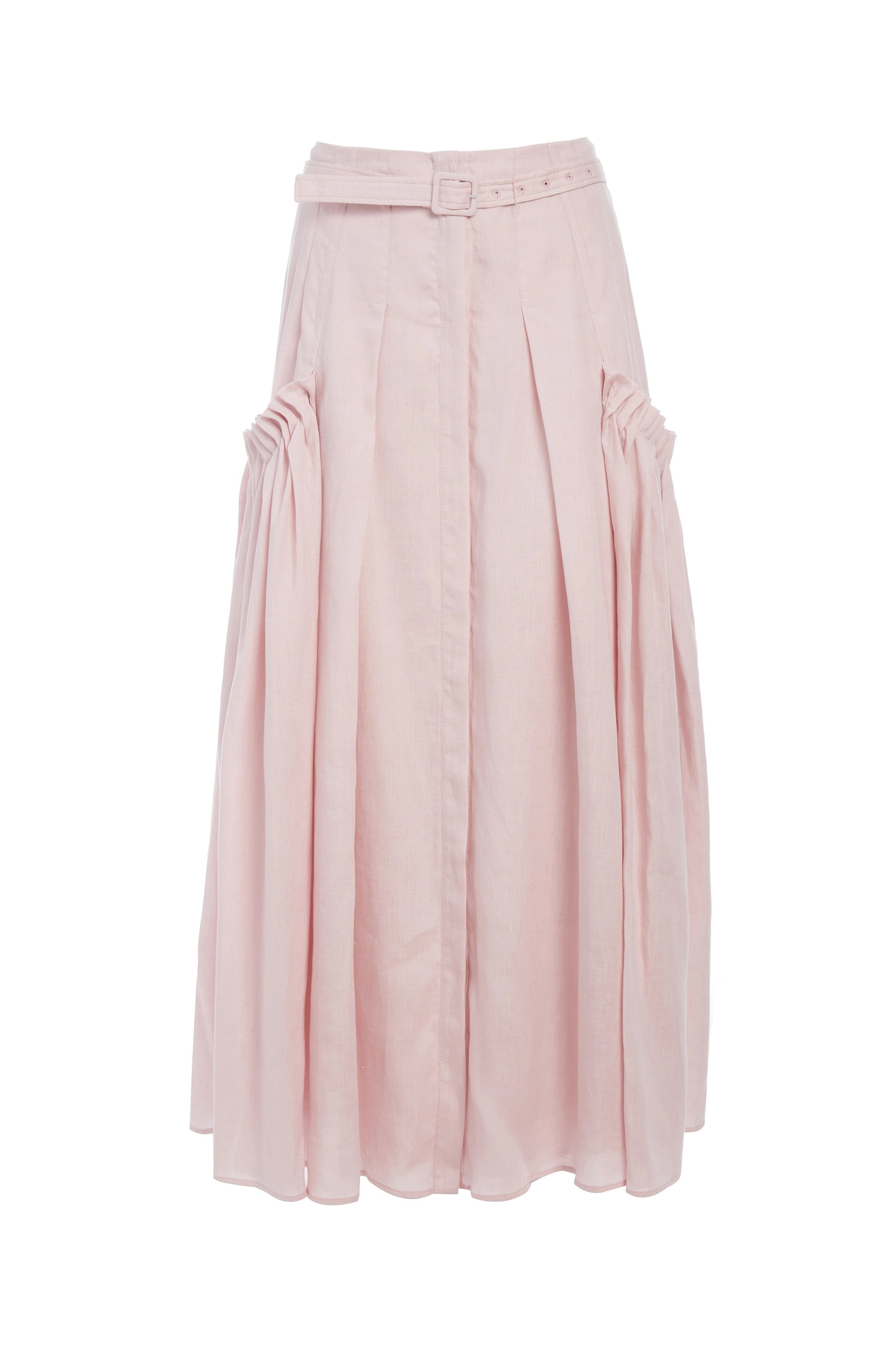 Cyrielle Skirt in Blush Linen - 1
