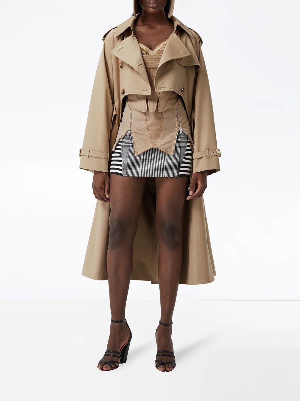 step-through trench coat - 2