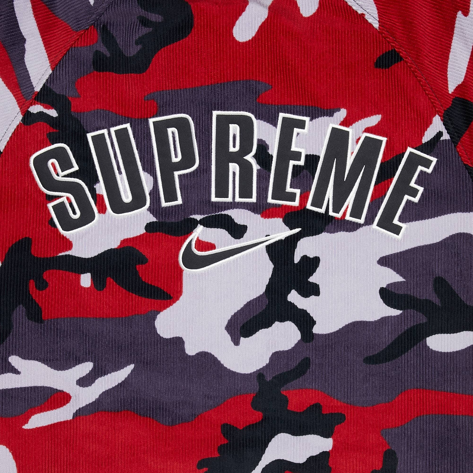 Supreme Supreme x Nike Arc Corduroy Hooded Jacket 'Red Camo