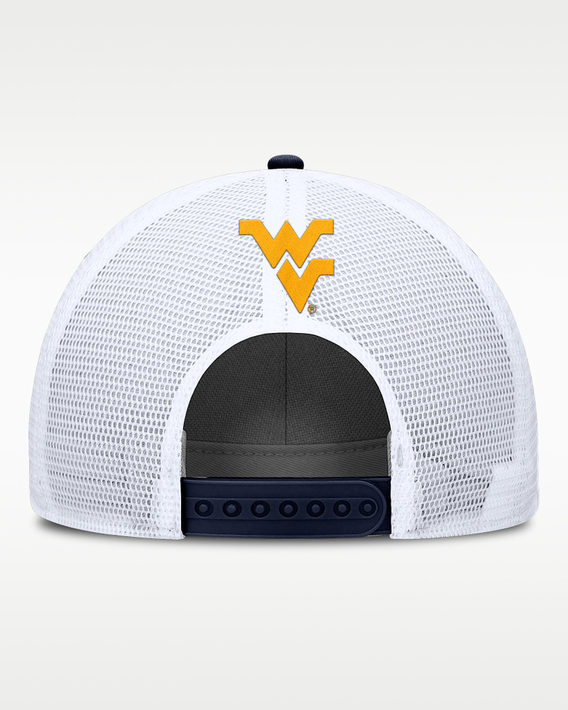 Nike West Virginia On-Field Rise Men's Nike College Trucker Adjustable Hat outlook