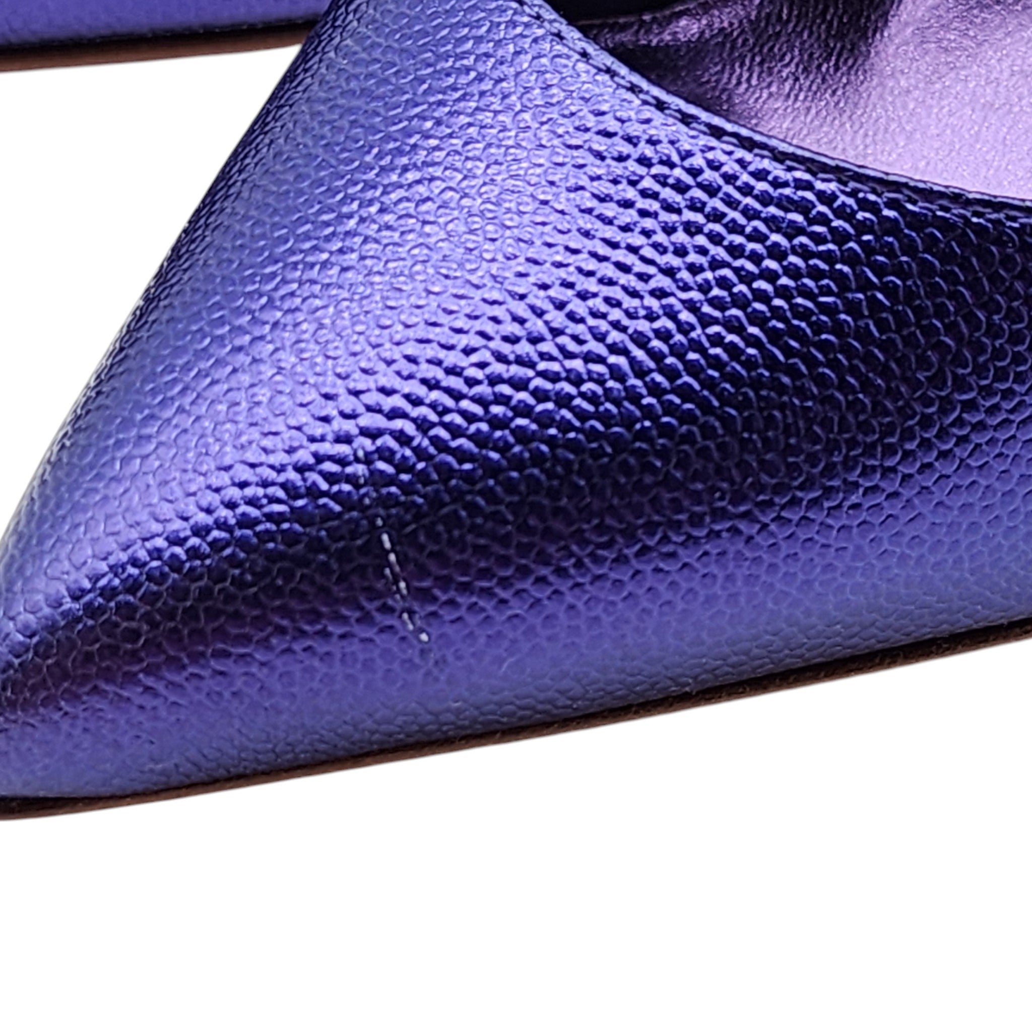 Christian Louboutin Hot Chick Pumps 100mm - Leather - Purple 34 - 5