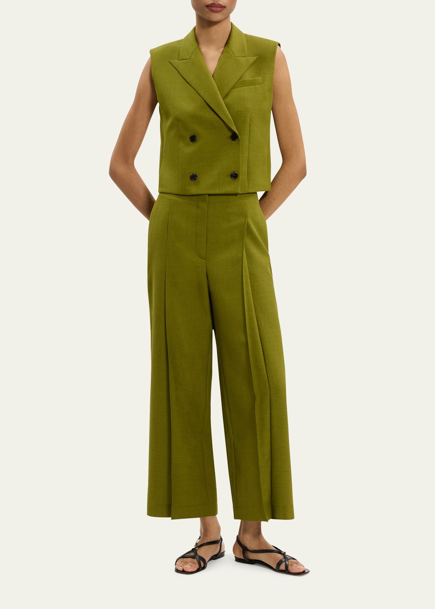Boxy Double-Breasted Vest - 2