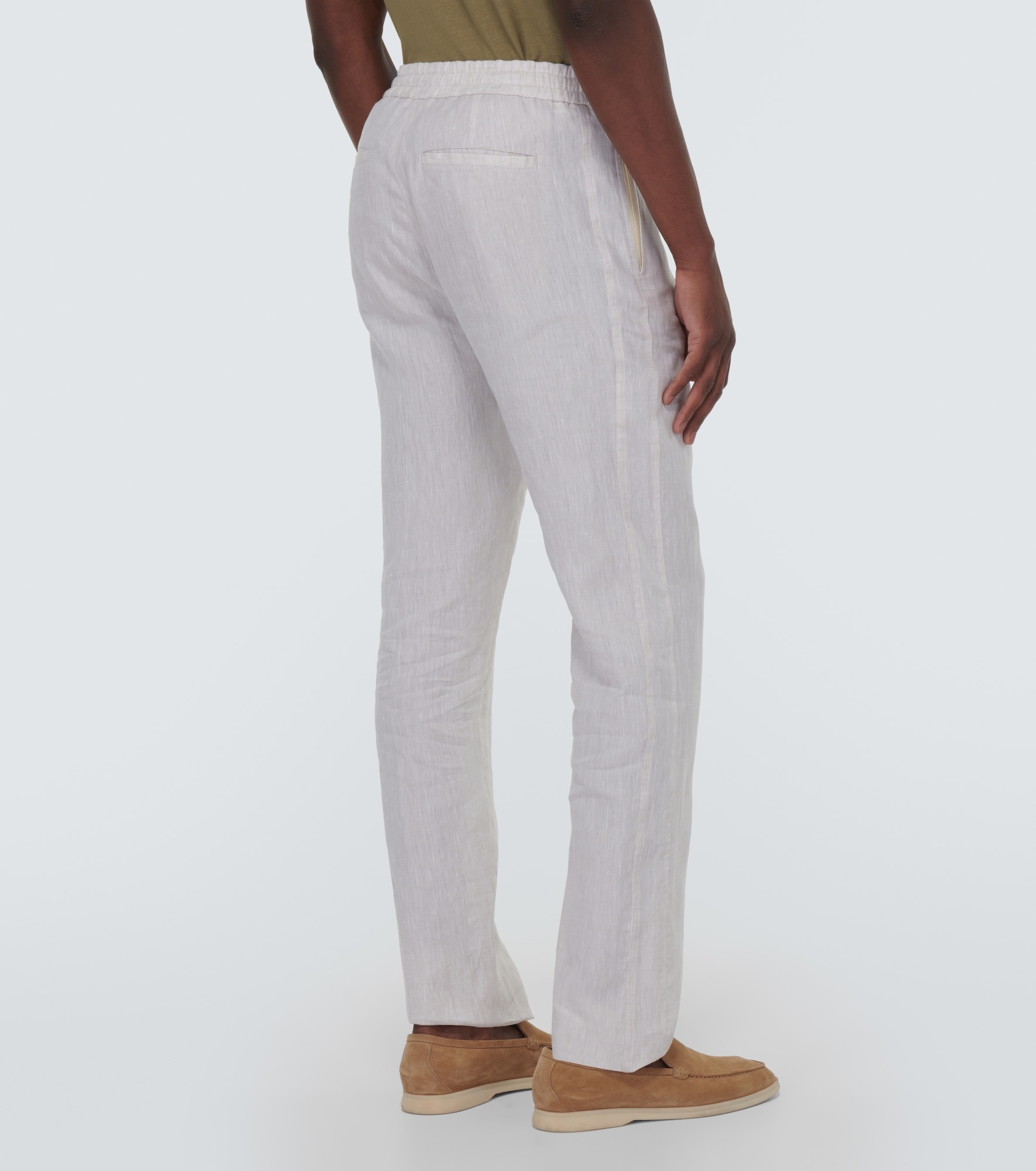 Gadd straight linen pants - 4