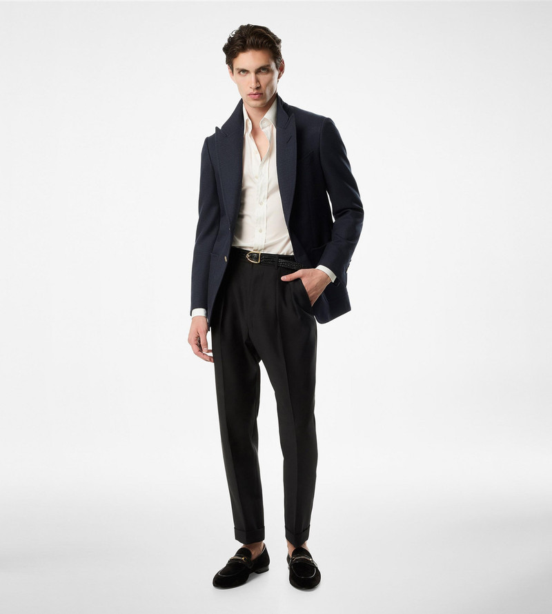 TEXTURED VELVET LIAM CHAIN LOAFER 5