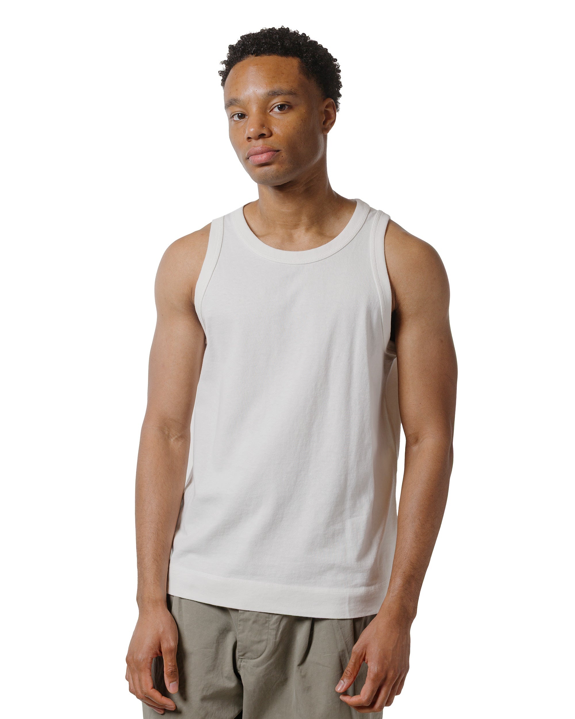 MHL Surplus Vest Heavy Cotton Jersey Off White - 2