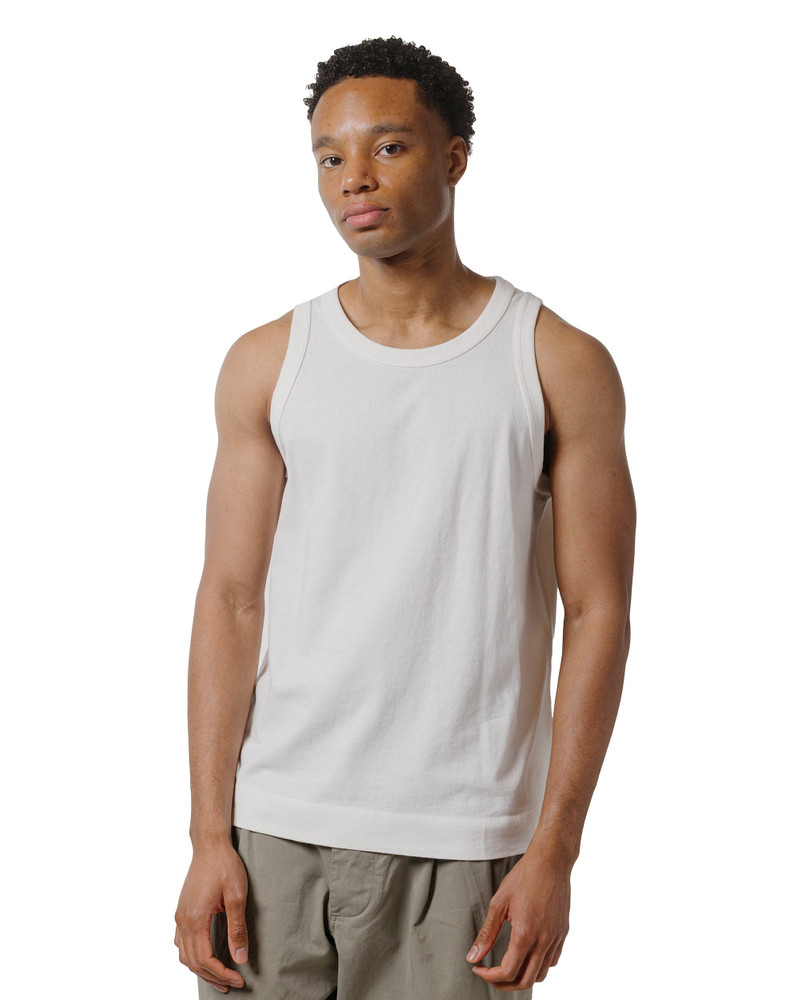 MARGARET HOWELL MHL Surplus Vest Heavy Cotton Jersey Off White outlook
