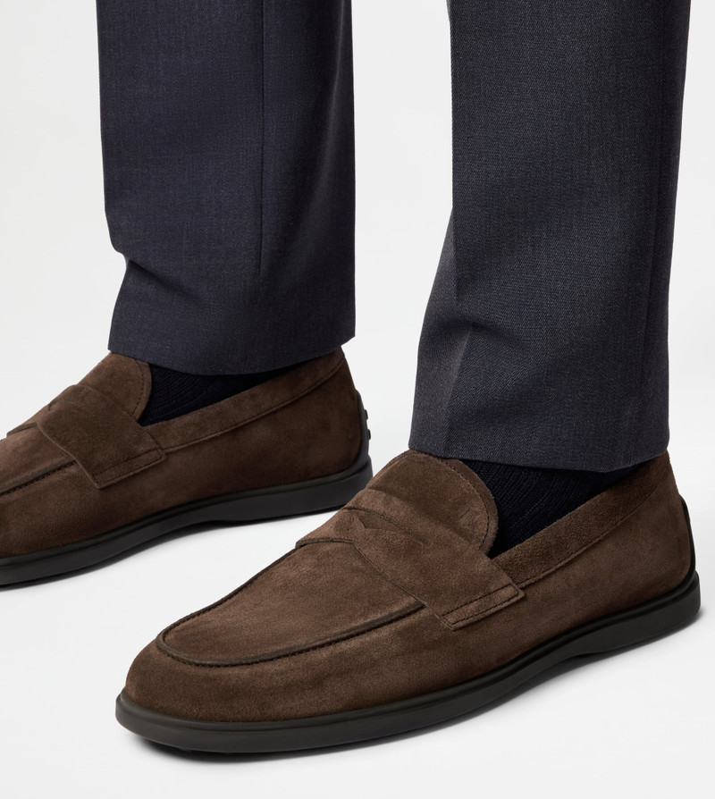 Tod's LOAFERS IN SUEDE - BROWN outlook
