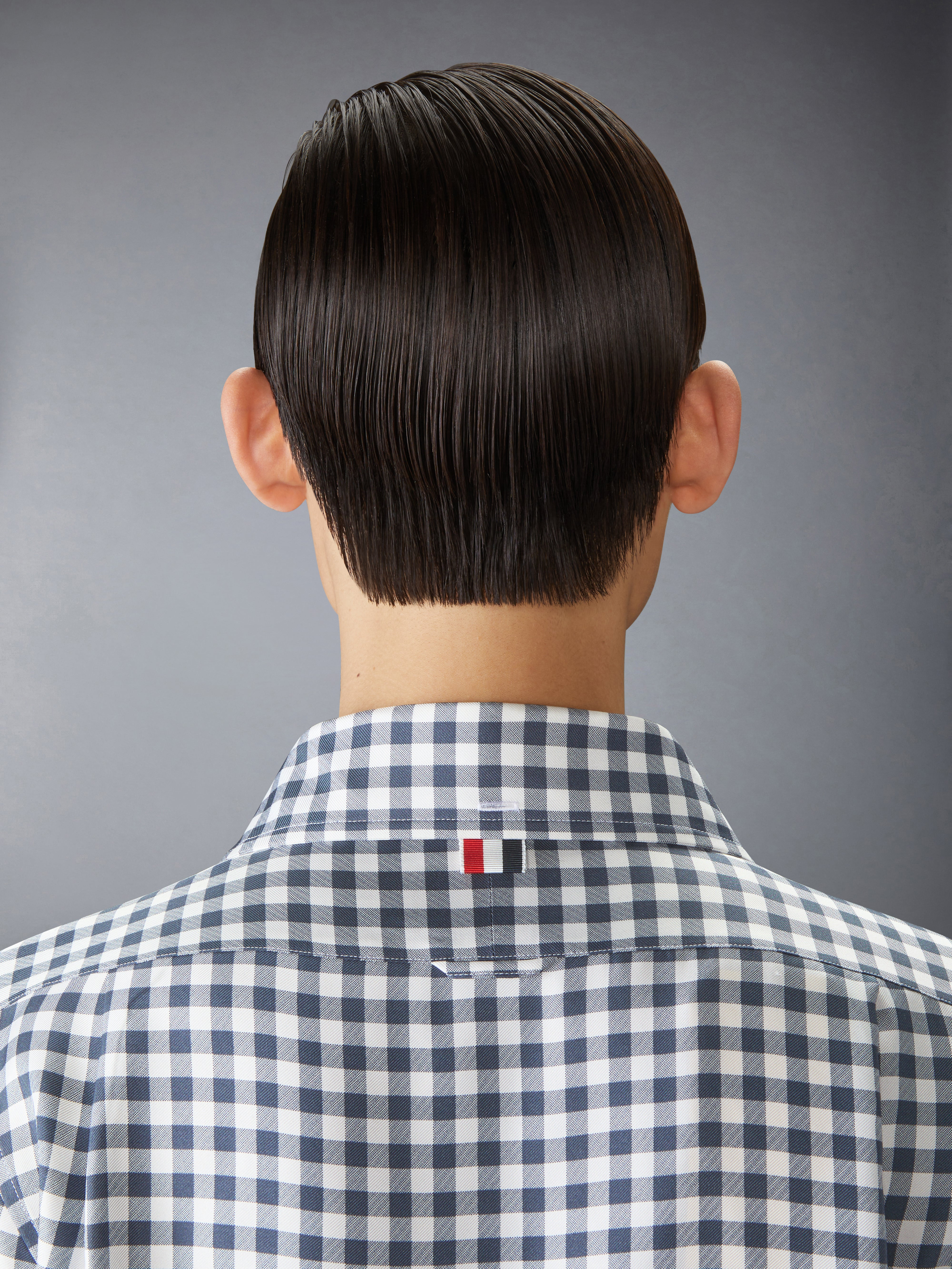 SILK TWILL GINGHAM SHIRT - 8