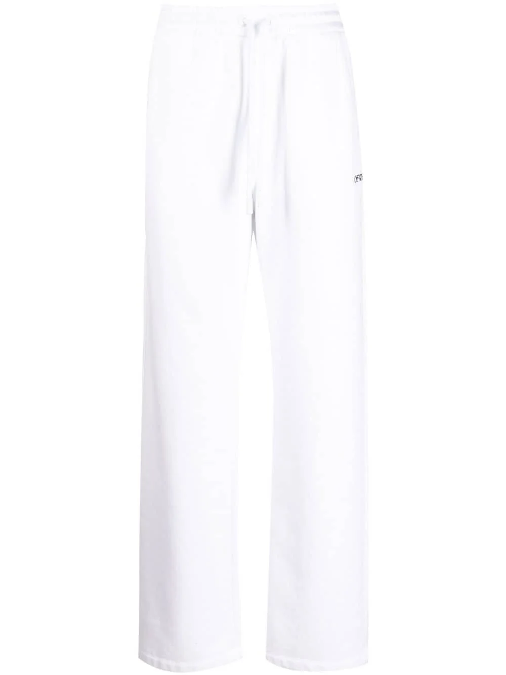 Stitch Diag cotton track pants - 1