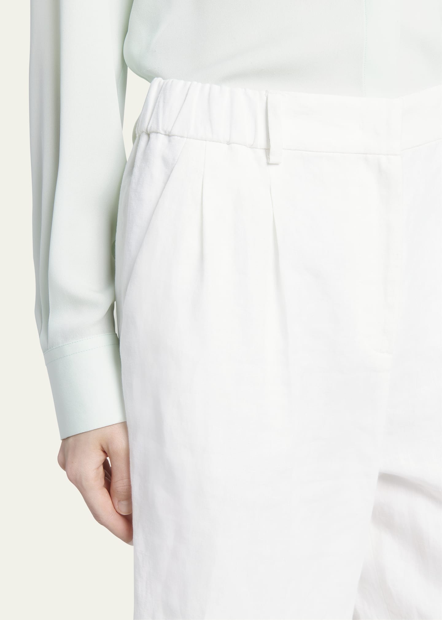 Linen Straight-Leg Trousers - 5