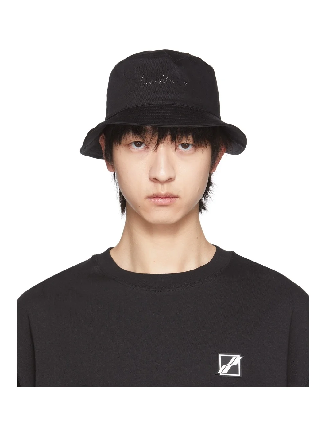 Black Hotfix Star Bucket Hat - 1