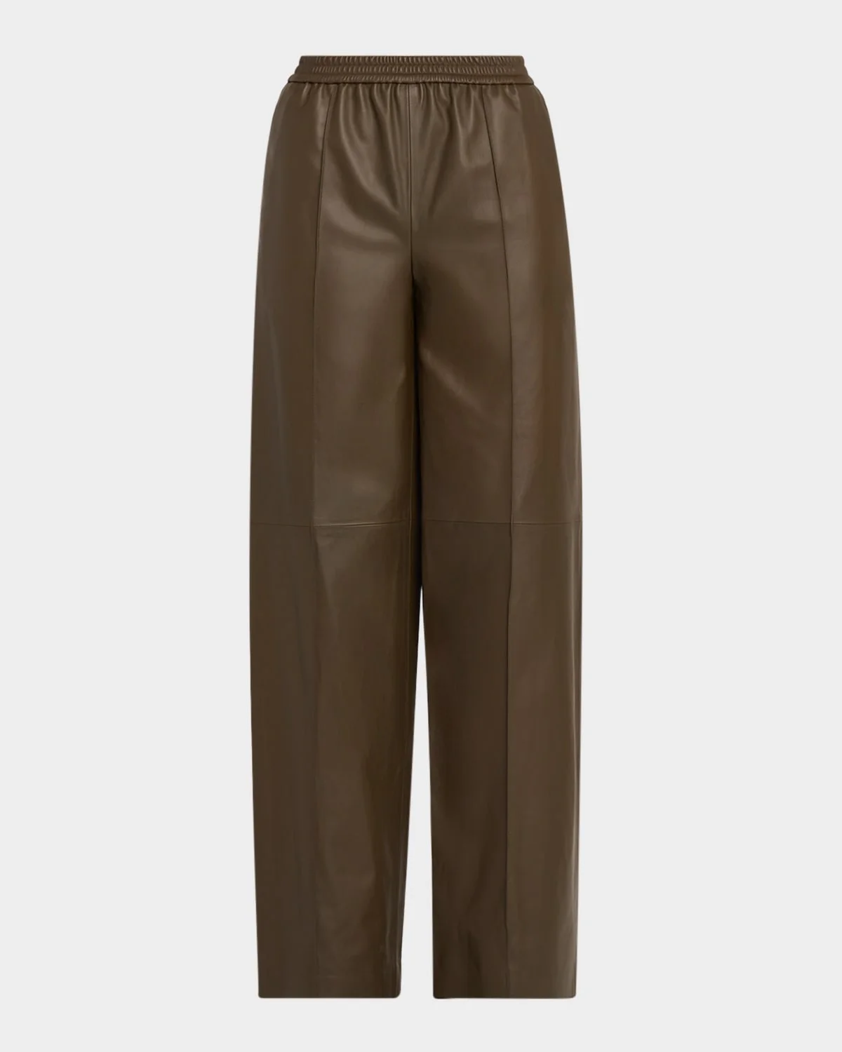 Pull-On Leather Pants - 1