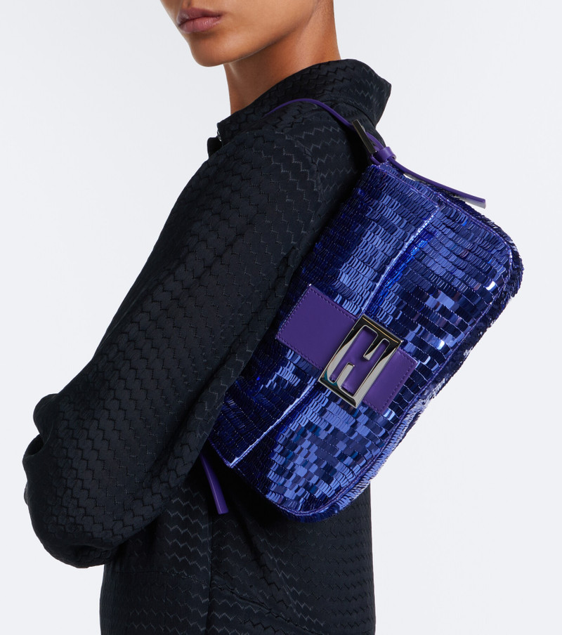Baguette Small sequined shoulder bag 2