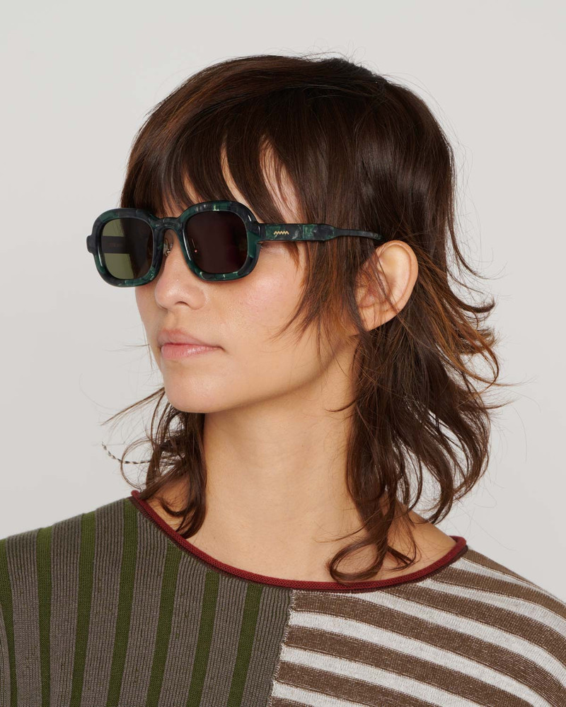 BRAIN DEAD Newman Post Modern Primitive Eye Protection - Green Pearl outlook