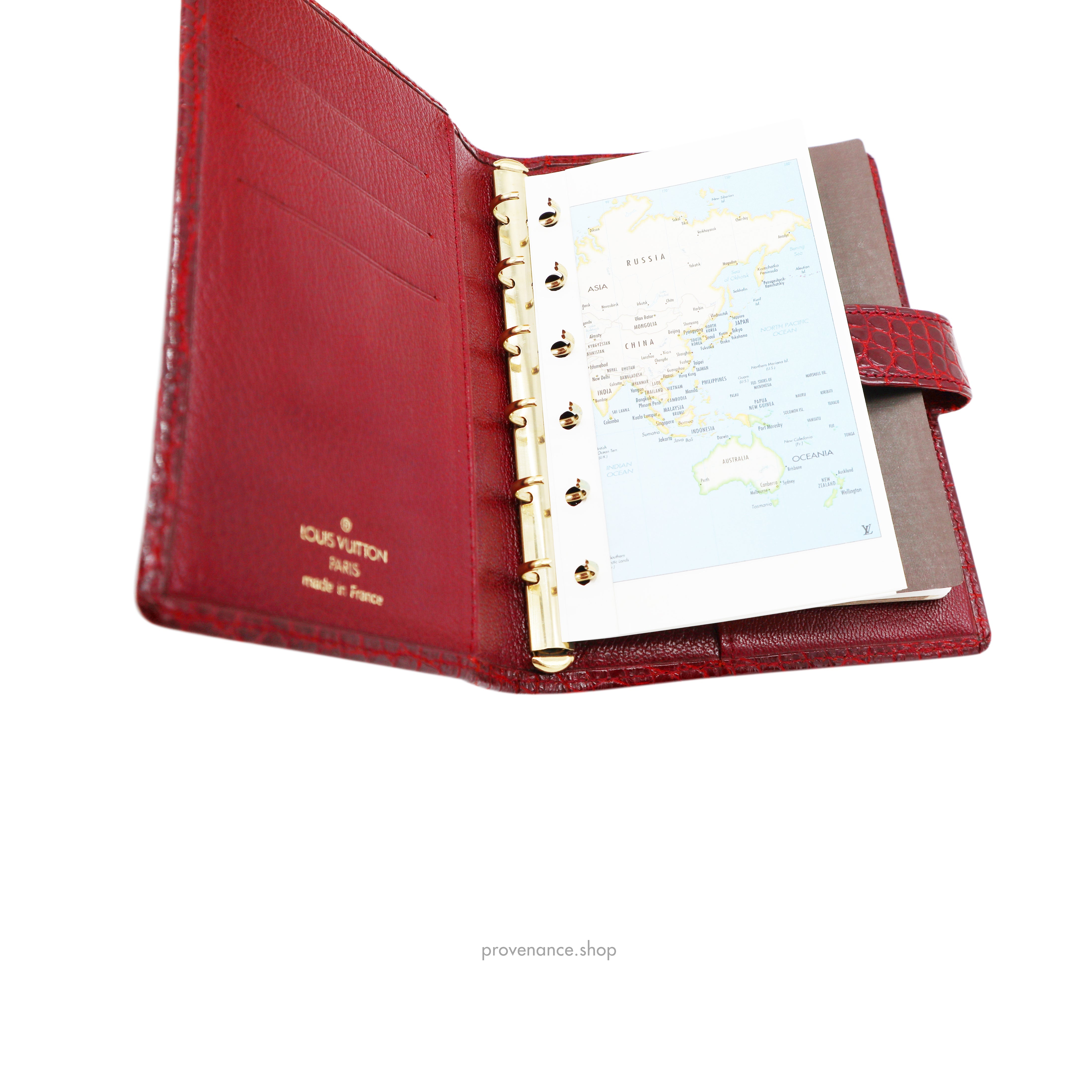 Louis Vuitton SPECIAL ORDER Agenda Fonctionnel PM - Alligator Rubis - 10