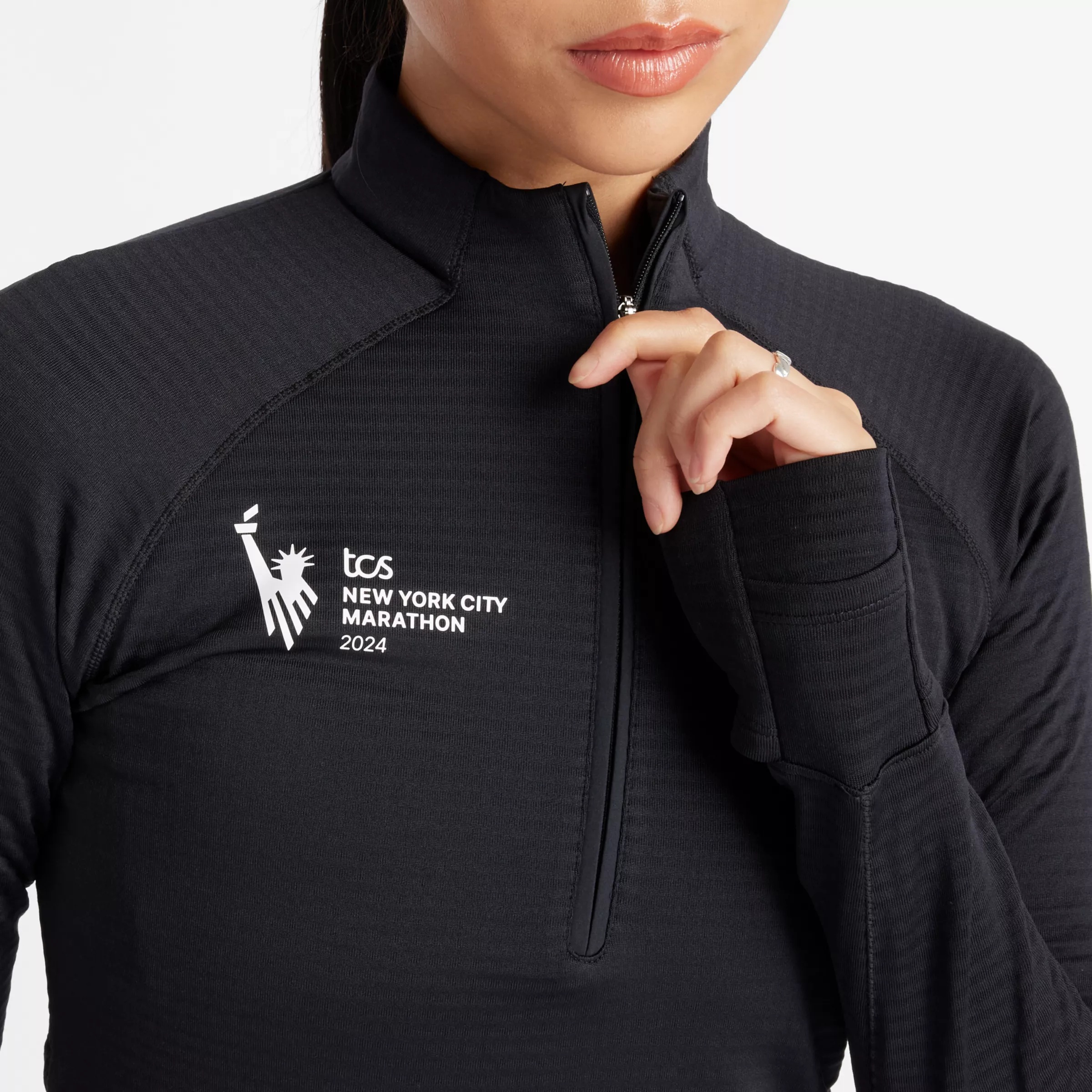 NYC Marathon Athletics Heat Grid Half Zip - 5
