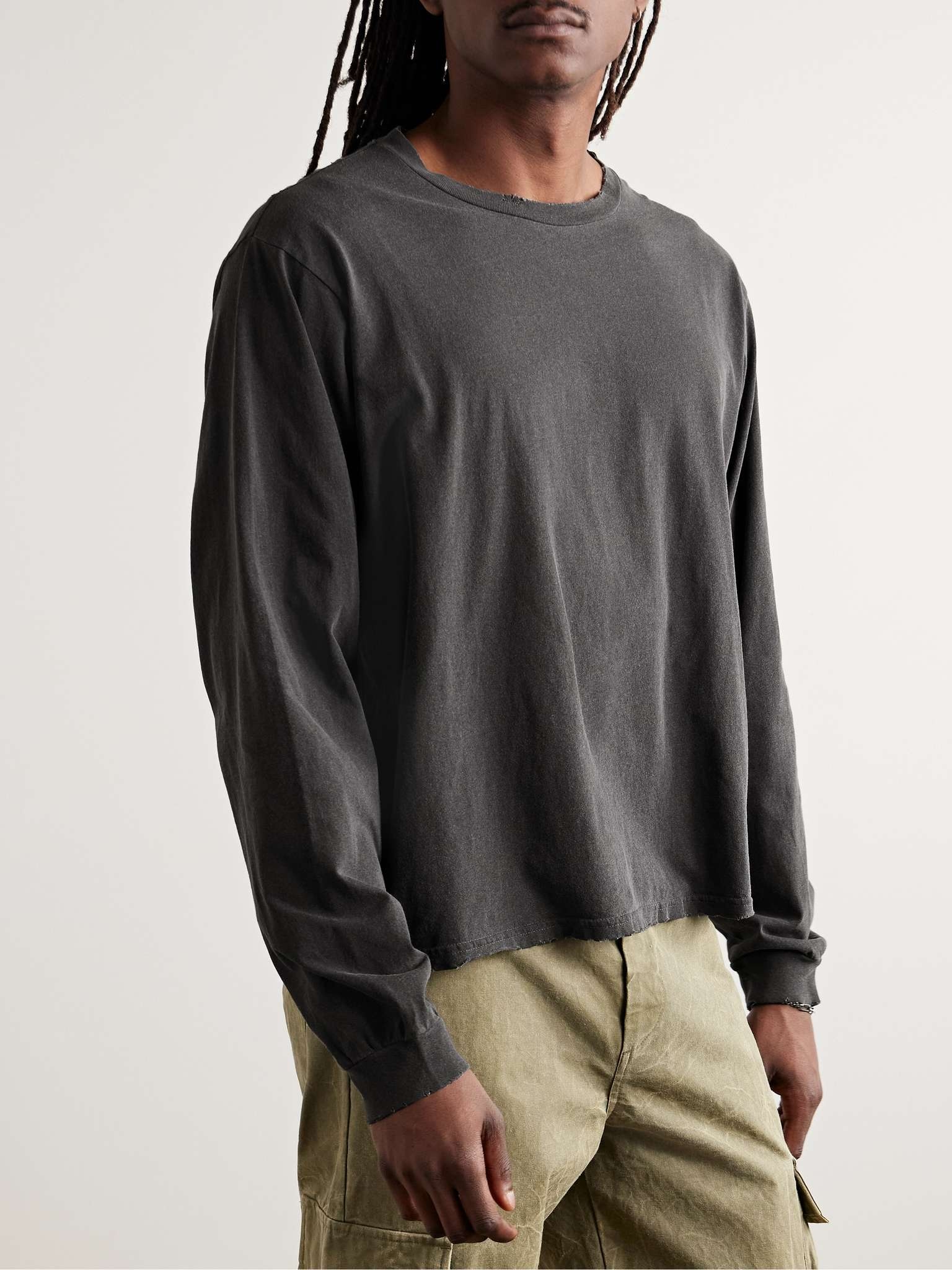 Folsom Distressed Cotton-Jersey T-Shirt - 3
