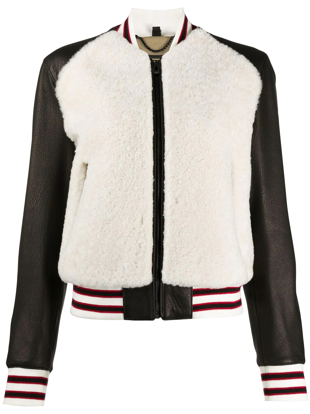 shearling bomber jacket - 1