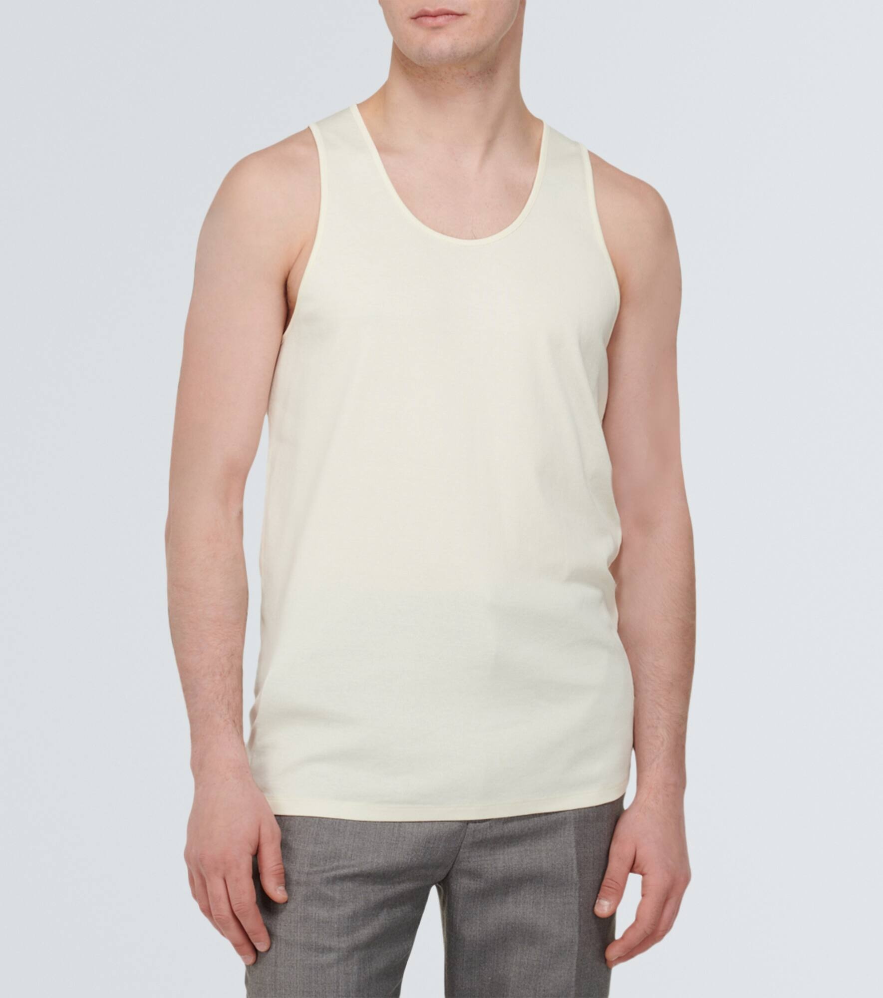 Ribbed-knit cotton jersey tank top - 3